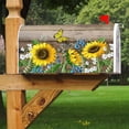 thumbnail image 6 of Sunflower Butterfly Mailbox Covers Magnetic Post Box Cover Wraps Standard Size 21x18 Inches for Garden Yard Decor, 6 of 6