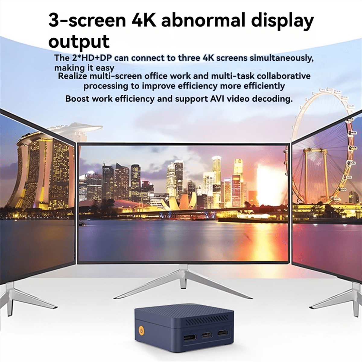 ZX06 Twin Lake N150 Mini PC Win11 12GB LPDDR5 4800MHz Dual LAN