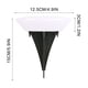 thumbnail image 3 of Solar Outdoor Courtyard Lamp | Garden Villa Pathway Decoration Light | Waterproof ABS PVC | Energy Saving | Auto On/Off | Solar Powered | 3 Pack | 2V/100mA Panel | 8-10 Hr Runtime, 3 of 6