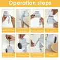 thumbnail image 4 of HLONK Portable Ironing Machine Handheld Steam Iron Fast Heating Clothes Steamer Iron Mini Iron Steamer Wrinkle Remover for Clothes Home Travels  Black, 4 of 7