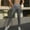 Dark Gray, variant on Qulqfy Fall Leggings for Women Gray Compression Workout Yoga Butt Lifting Tummy Control High-Waisted Leggings Comfy Pants Women L