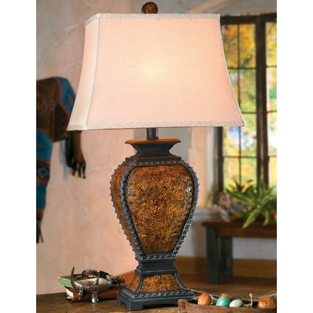 Tooled Leather Old West Rustic Lamp Western Lighting Fixtures Tooled Leather Old West Rustic Lamp Western Lighting Fixtures