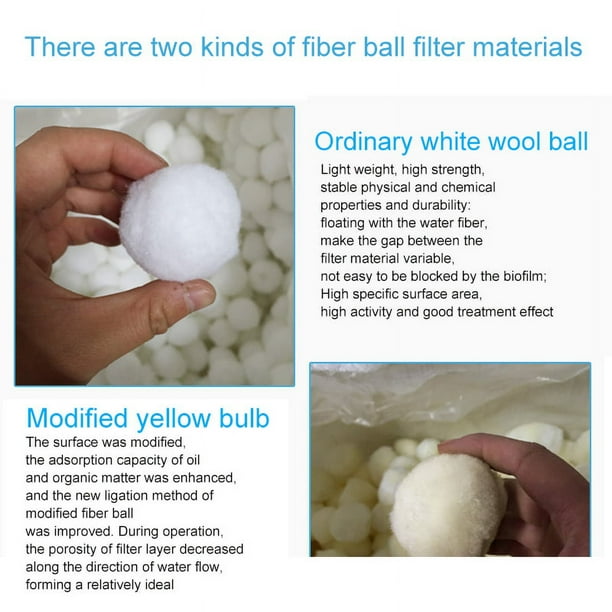 1 Bag Pool Filter Balls Fiber Filtration Ecofriendly Elastic Pools