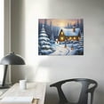 thumbnail image 3 of ONETECH  Christmas Canvas Wall Art  Snowman in the Snow Canvas Print Xmas Wall Art Prints for Holiday Decor, 3 of 4
