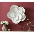 thumbnail image 6 of LuxenHome Distressed White Metal Flower Wall Decor, 6 of 6