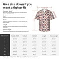 thumbnail image 5 of Logiee Skull Guitar record lips Print Mens Hawaiian Shirts,Loose-Fit Short Sleeve Button Down Tropical Aloha Beach Shirt,Summer Vacation Wedding Tops,Medium, 5 of 7