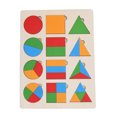 thumbnail image 2 of Geometric Building Blocks,Wooden Geometric Shape Board Geometric Shapes Board Puzzle Toys Rapid Response, 2 of 14