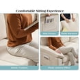 thumbnail image 6 of Papajet 105" Sofa Bed, Sectional Sleeper Sofa with Pull Out Bed/Reclining Backrest, Sleeper Couch Bed with Storage, 6 Seater Couch Bed, Chenille Beige, 6 of 8