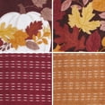 thumbnail image 2 of RITZ 100% Cotton Harvest Kitchen Towels, Set of 4, Painted Leaves Dish Towels Set, 2 of 6