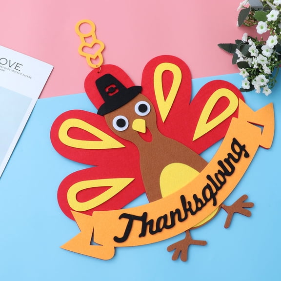 EXHUMKY Thanksgiving Decorations Turkey Felt 1Pack