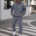 thumbnail image 2 of JAJAHO Sweatsuits For Men 2 Piece Mens Jogging Tracksuit Set Hoodie Casual Athletic Long Sleeve Sweatshirts Ankle-Tied Pants Trendy Outfit, 2 of 5