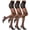 Black, variant on 3 Pairs Women's Sheer Tights - 20D Control Top Pantyhose with Reinforced Toes