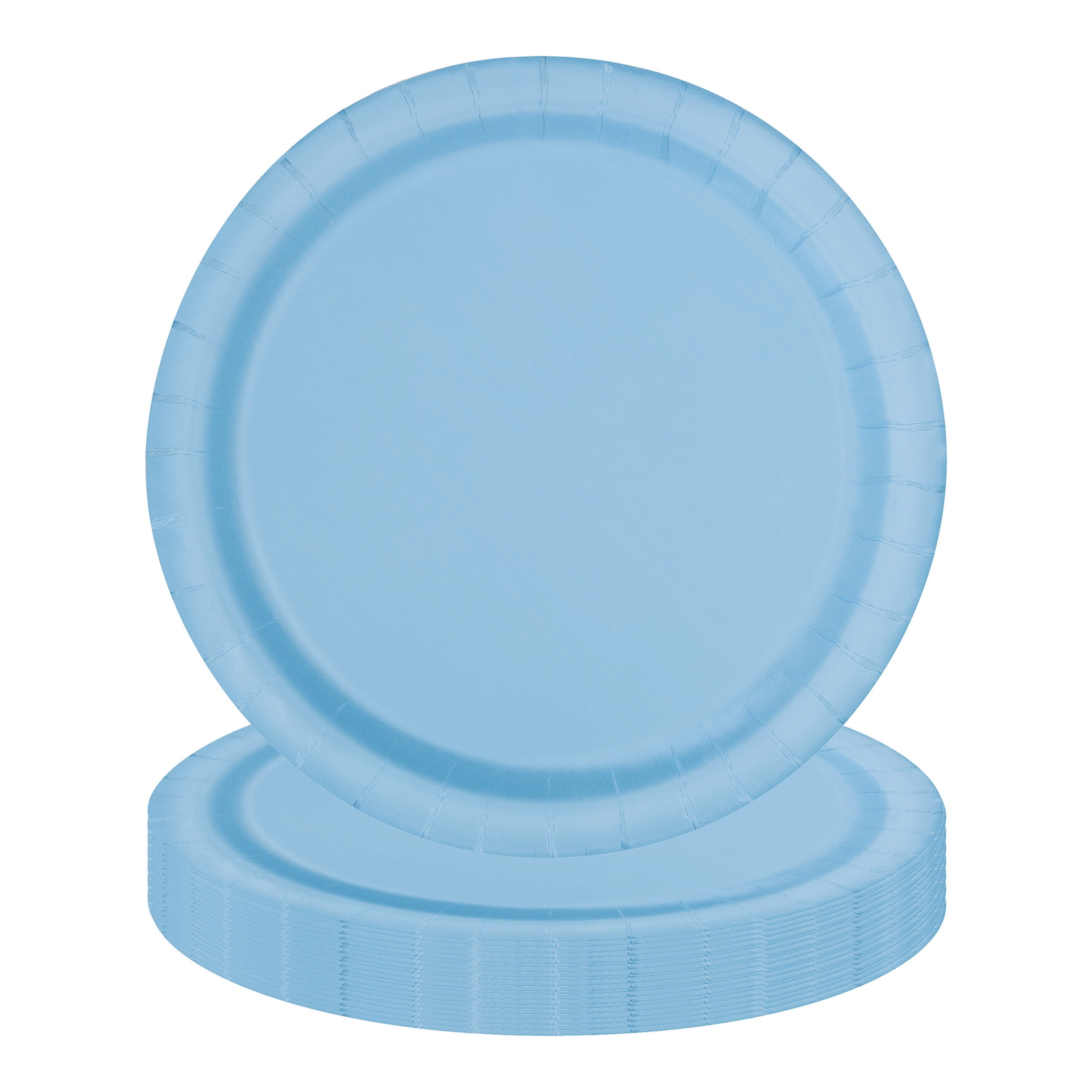 (12 pack) 55CT 9IN Blue Dinner Paper Plates by Way To Celebrate