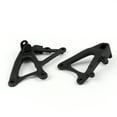 thumbnail image 4 of Front Rider Footrest Foot pegs Brackets Set For Yamaha YZF R1 2009-2011 Black, 4 of 5