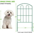 thumbnail image 2 of 28 Pack Decorative Garden Fence Outdoor 24in (H) x 30ft (L) Coated Metal RustProof Landscape Wrought Iron Wire Border Folding Patio Fences Flower Bed Fencing Animal Barrier Section Panels Decor, 2 of 15