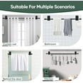 thumbnail image 6 of Curtain Rods No Drilling for Windows 30 to 90 Inches,5/8 Inch Diameter No Drill Curtain Rod Set with 3M Adhesive Brackets, Black, 6 of 7