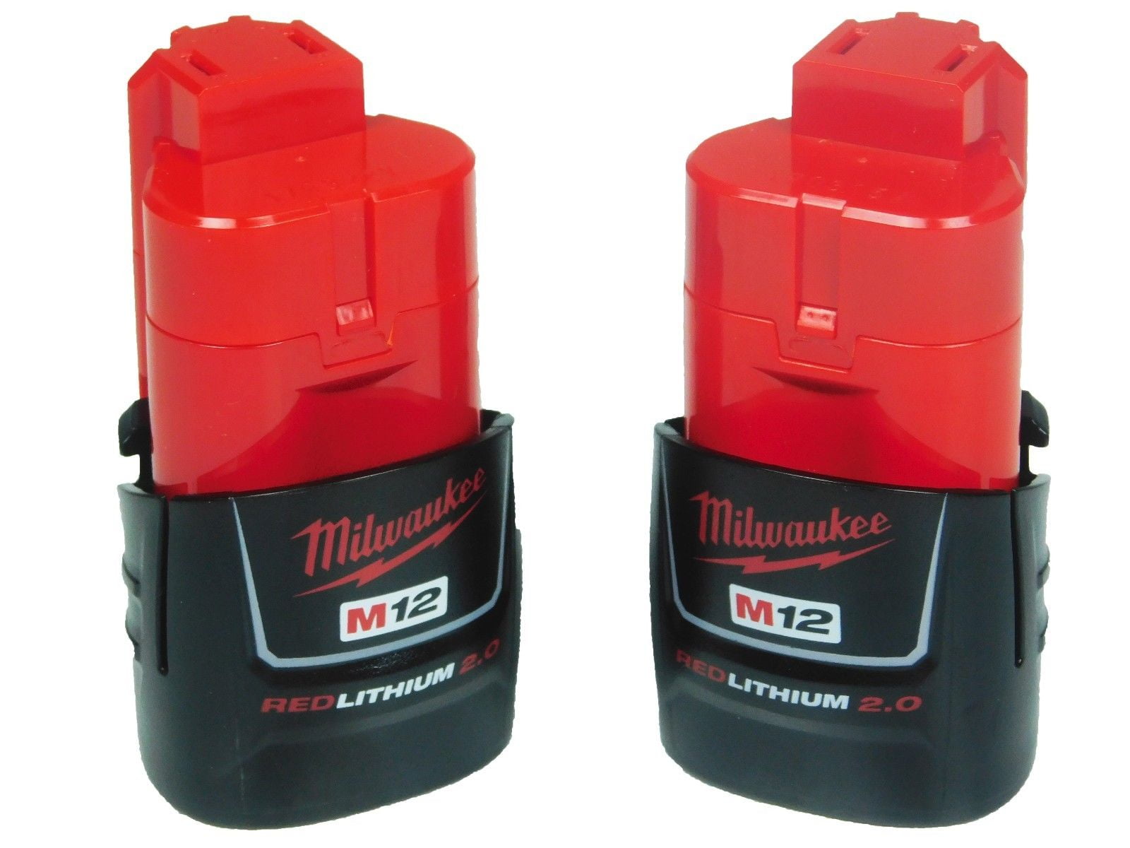 Milwaukee 48-11-2420 M12 2.0 Ah MAX Lithium Ion Battery Pack Two Pack