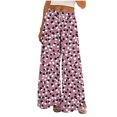 thumbnail image 2 of Runfenguu Work Pants Women, Lightweight Pants Women Fashion Women Printed Pants With Elastic Waist Casual Loose Pockets Pants, 2 of 8