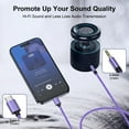 thumbnail image 3 of 3 Pack USB C to 3.5mm Audio Aux Jack Cable, Type C to 3.5mm Headphone Car Stereo Cord Aux to USB C 3.3FT Audio Cable Compatible with iPhone 15 Pro Max 15 Plus, Samsung Galaxy S24 S23 S22, Purple, 3 of 7