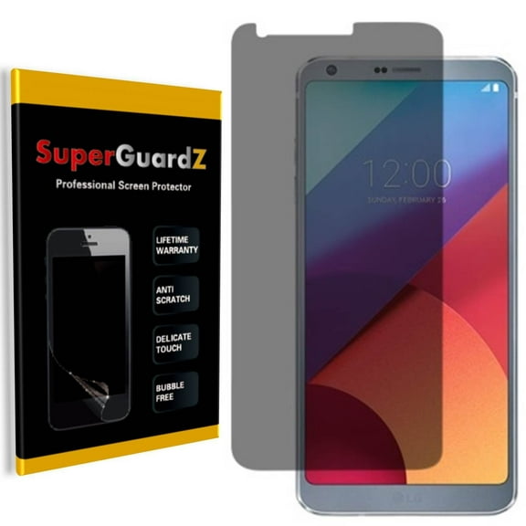 [2-PACK] For LG G6 - SuperGuardZ Privacy Anti-Spy Screen Protector, Anti-Scratch, Anti-Bubble, Anti-Fingerprint