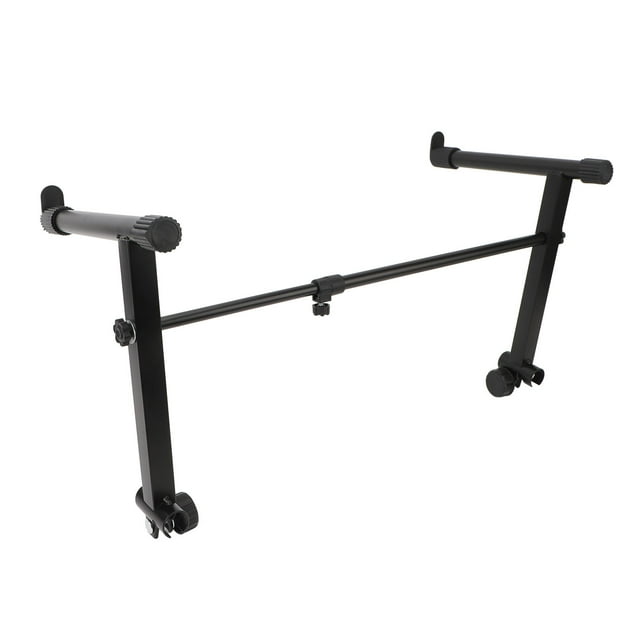 Keyboard Stand Extension Adapter, Lightweight Easy Adjustment Knob Tightening Metal Structure Piano Keyboard Stand Riser for Round Tube Instrument Rack
