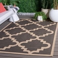 thumbnail image 2 of SAFAVIEH Courtyard Jaylee Geometric Indoor/Outdoor Area Rug, Anthracite/Beige, 5'3" x 7'7", 2 of 12