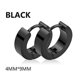 thumbnail image 5 of 01 Pair/Set Stainless Steel Geometric Earrings for Men Women Triangle Square Round Punk Piercing Earrings Jewelry, 5 of 5