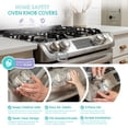thumbnail image 5 of Regalo Baby Proof Stove Knob Covers for Child Safety, Clear Oven Knob Guards, Easy Install, 5 Pack, 5 of 11