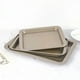 thumbnail image 4 of Bandeja rectangular antiadherente para hornear de acero al carbono, bandeja para hornear galletas, pasteles, pizzas, asados, muffins, pan, pasteles, chapada en oro S, 4 of 6