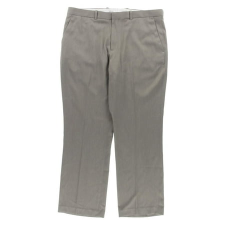 Perry Ellis Portfolio Mens Twill Flat Front Dress Pants