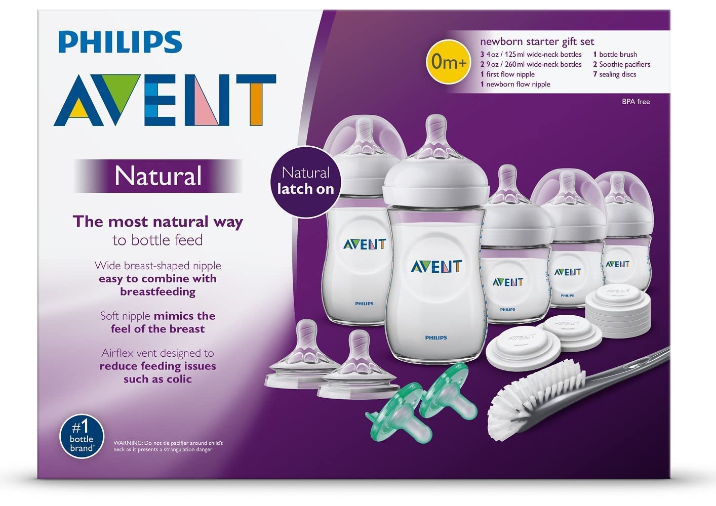 Philips Avent Natural Baby Bottle Newborn Starter Gift Set, SCD - image 3 of 10