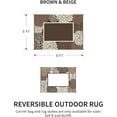 thumbnail image 3 of XNKOLMJ Outdoor Rug Carpet Waterproof Patio Rug 5x8 ft-Portable RV Camping Rug Mat-Non Fading Outdoor Area Rug for Deck Picnic Balcony Backyard Porch Beach Reversible Black &amp; White, 3 of 6