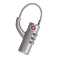 thumbnail image 1 of Candado de aduanas, candado de combinación para equipaje, candado de combinación para equipaje con cable de acero, 1 of 4