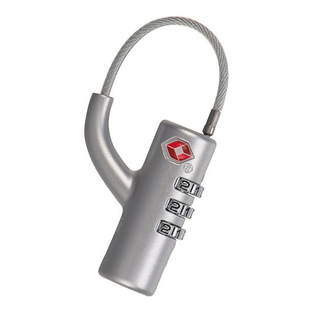 Candado de aduanas, candado de combinación para equipaje, candado de combinación para equipaje con cable de acero