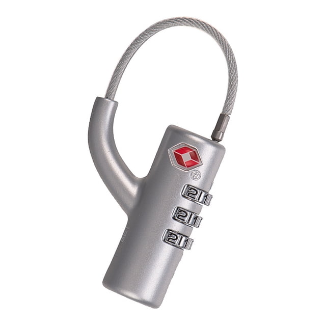 Candado de aduanas, candado de combinación para equipaje, candado de combinación para equipaje con cable de acero