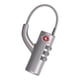 thumbnail image 1 of Candado de aduanas, candado de combinación para equipaje, candado de combinación para equipaje con cable de acero, 1 of 4