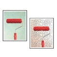 thumbnail image 4 of 2x Rodillo de pintura de pared de cepillo Herramienta de pintura artística Empaistic BLESIY Patrón de rodillo de pintura, 4 of 4