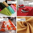 thumbnail image 4 of Efavormart Cloth Napkins Set of 10, 17x17  Inch Hunter Green Seamless Dinner Napkins, Washable Linen Table Napkin Cloth with Hemmed Edges for Weddings, Party and Banquet, 4 of 10