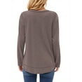 thumbnail image 4 of Fantaslook Womens Fall Tops Long Sleeve Shirts Casual Tunic Top Basic T Shirts Tees, 4 of 8