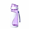 thumbnail image 2 of lhwanj Water Bottle with Clip No Straw Car Holder, 100% Leakproof Lockable Lid Clear Bottle, Easy Carry for School Home Sport Office, 2 of 3