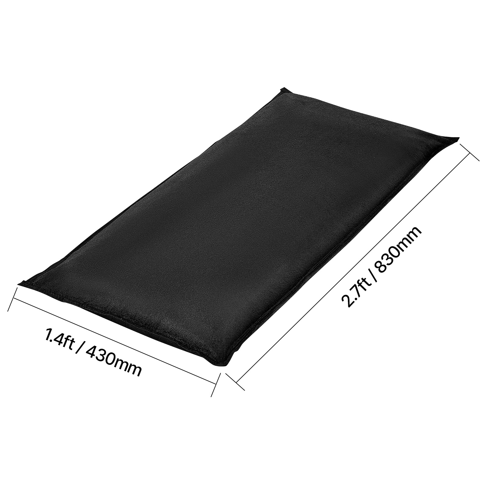 KFFKFF Flood Barrier, 6 Pack, 2.7 x 1.4 ft Water-Activated Bags, Reusable Absorbent Barriers, Sand-Free Sandbags for Flood Control, Ideal for Home, Doorways, Basements, and Garages