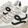 thumbnail image 4 of CHICVOMEY Women's Retro Running Sneakers Breathable Mesh Suede Casual Walking Shoes Non-Slip Chunky Sole Lace-Up Athletic Trainers for Daily Work Travel, 4 of 8