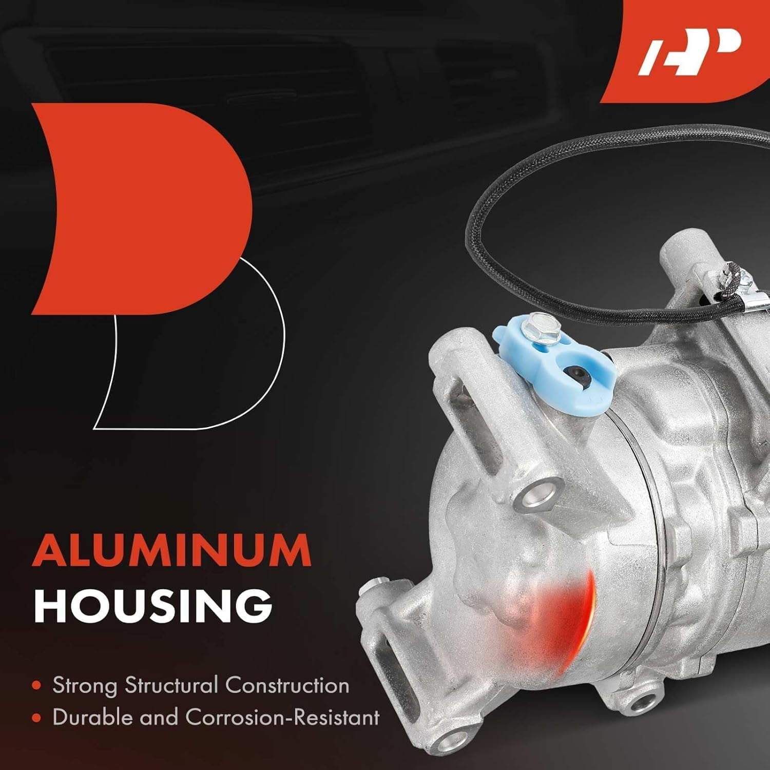 A-Premium Air Conditioner AC Compressor with Clutch Compatible with Mazda 3 2004-2009, 3 Sport 2009, 5 2006-2010, 2.0L 2.3L