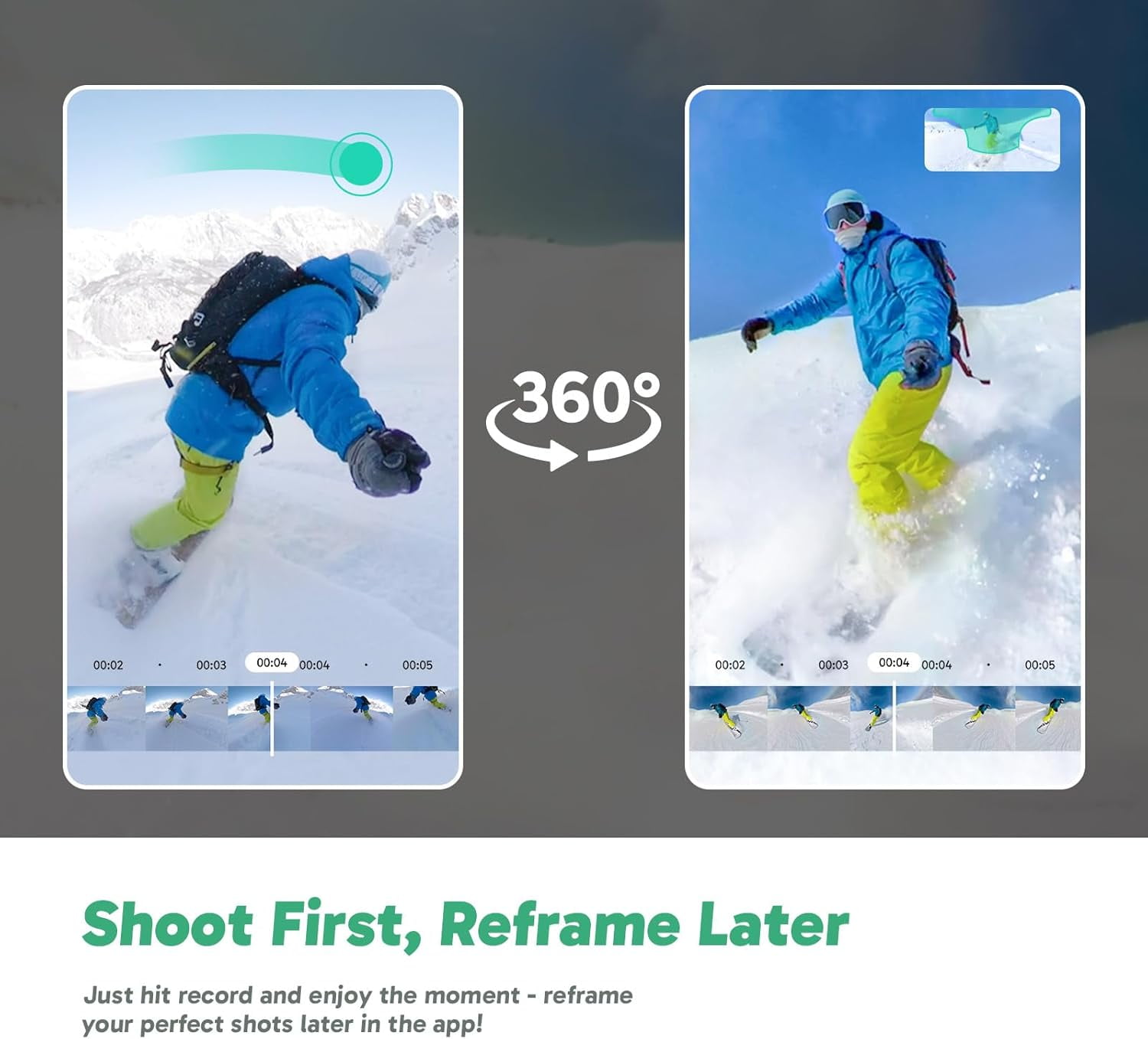 AKASO 360° Action Camera Creator Combo,5.7K 360 Video with 1/2" 48MP Sensors,72MP 360 Photo, 360-SuperSmooth,Touchscreen, Invisible Selfie Stick, 360° Horizon Lock, AI Tracking
