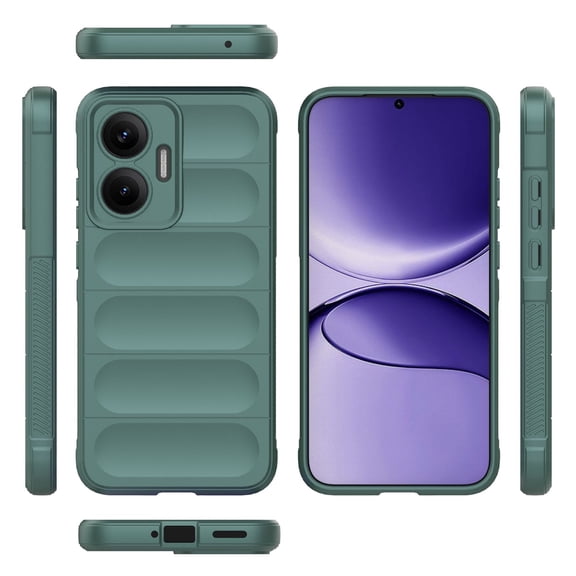 for iPhone 16 Plus Case, Liquid Silicone Soft Gel Rubber Slim Cover with Microfiber Cloth Lining Cushion Shockproof Full Body Protective Case for iPhone 16 Plus,Darkgreen