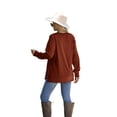 thumbnail image 5 of Ronuti Sweatshirt for Women Side Split Fall Fashion Long Sleeve Shirts Crewneck Tunic Tops, 5 of 8