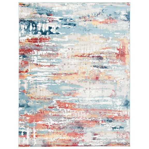 SAFAVIEH Skyler Talisha Abstract Area Rug, Beige/Burgundy, 8' x 10'