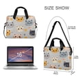 thumbnail image 3 of FORMRS 16" Laptop Bag Carrying Sleeve Case with Handle Travel Shoulder Briefcase, Cute Cartoon Cat, 3 of 8