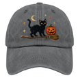 thumbnail image 4 of Adult Halloween Fashion Print Sun Hat Baseball Cap Casual Unisex Breathable Outdoor Adjustable Headwear for Daily Wear, 4 of 4