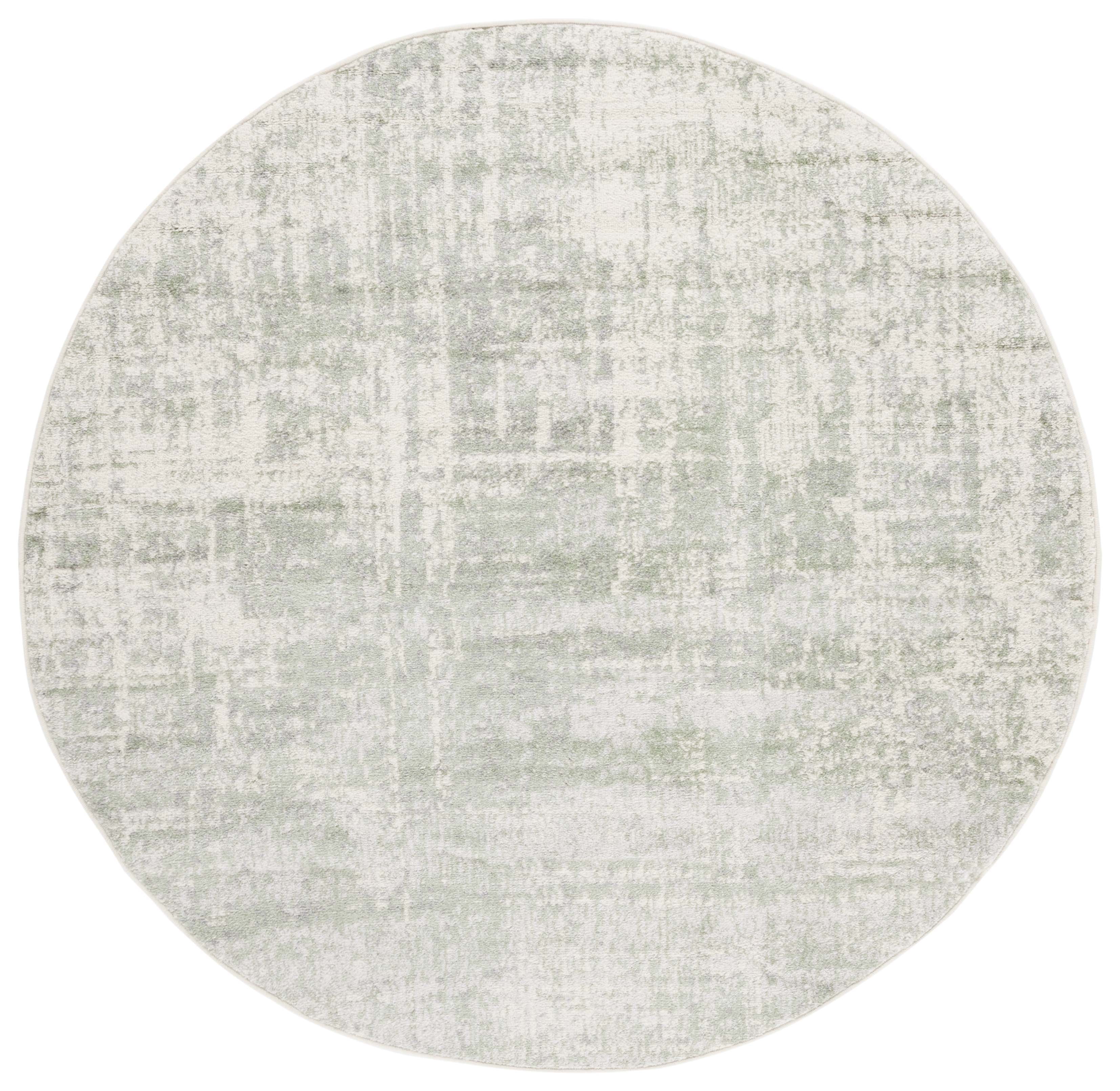 Safavieh Adirondack Boniface Distressed Area Rug, Sage/Ivory, 8' x 8' Round